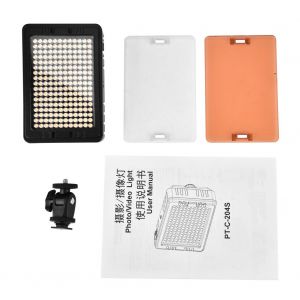 Lampe de remplissage video LED Tolifo pour appareil photo reflex numerique et camescope avec support de griffe porte-accessoire - Neuf