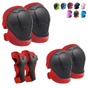 Genouillères 3 En 1 Pour Le Patinage, Le Cyclisme Et Le Roller, Genouillères Rouges Pour Enfants De 2 À 6 Ans, Genouillères Et Coudières Pour Enfants, Équipement De Protection - Neuf