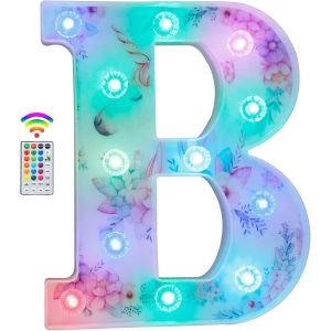 Lettres Lumineuses &Agrave; Del, 18 Couleurs Changeantes En Forme De Licorne, Cadeau Licorne Pour Filles Et Femmes, D&eacute;corations De F&ecirc;te D'anniversaire, Veilleuse, No&euml;l, Saint-Valentin, D&eacute;coration De Table - Neuf