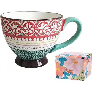Tasses &Agrave; Caf&eacute; Mug En C&eacute;ramique Tasse &Agrave; Th&eacute; 500ml Avec Peinture &Agrave; L'huile Tasses &Agrave; Cappuccino Mug Cadeau Grandes Tasses Pour Lait Cacao Petit-D&eacute;jeuner - Neuf