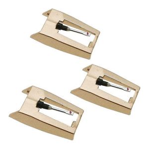 Lot De 3 Aiguilles De Remplacement Pour Tourne-Disque,Aiguilles Dor&eacute;es Am&eacute;lior&eacute;es Pour Tourne-Disque - Neuf