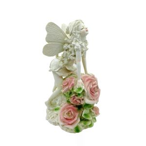 Figurine d'ange solaire lumineuse - Statue de jardin en r&eacute;sine &eacute;tanche, aliment&eacute;e par l'&eacute;nergie solaire, pour une utilisation ext&eacute;rieure - Neuf