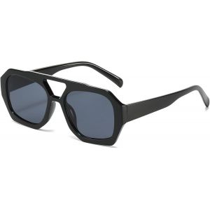 Lunettes De Soleil Rétro Pour Homme Et Femme - Lunettes De Pilote Carrées - Lunettes De Soleil Vintage Des Années 70 - Protection Uv400[Lunettes1791] - Neuf