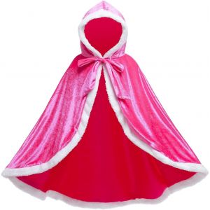 Ehnga-Cape De Princesse Cape À Capuche Costume Halloween Déguisement Filles Rose 150 Pour 7-8 Ans - Neuf