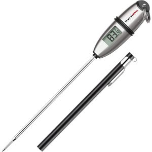 KAL-Tp02S Thermomètre De Cuisson Numérique 5 Secondes Thermomètre Instantané Thermomètre Pour Boissons Chaudes Lait Les Confiseries Avec Longue Sonde - Neuf