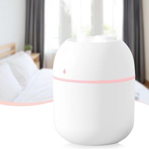 lbgwp60-Mini Humidificateur D'Eau, 220 Ml Petit Diffuseur D'Air De Table À Brouillard Froid, Alimenté Par Usb Avec Lumière De Nuit Douce Pour La Voiture La Chambre À Coucher Et Le Bureau - Neuf