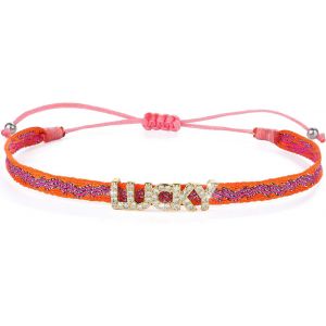 Kal-Bracelets D'amiti&eacute; Pour Femmes Bracelets &Agrave; Charme En Cz Bracelets Ajustables En Soie Pile Bracelets &Agrave; Cordons Color&eacute;s - Neuf