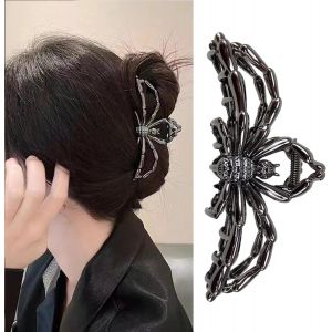Pince Cheveux Halloween, Halloween M&eacute;tal Pince Cheveux, Pince Cheveux Femme M&eacute;tal, Accessoires Pince Halloween, Halloween Hair Clip, Pour Femme Fille (A) - Neuf