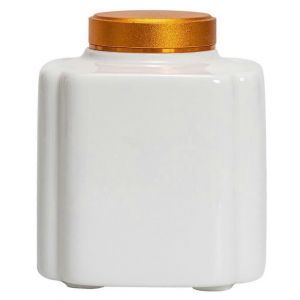 Porcelaine Blanche Pot De Sucre Pour Le M&eacute;nage &Eacute;crou &Agrave; Caf&eacute; De C&eacute;r&eacute;ales Scell&eacute; Cuisine De Stockage - Neuf