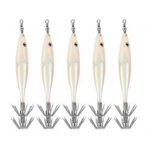 Haute Qualit&eacute; Calmar Poisson Hame&ccedil;on Leurre App&acirc;t Pi&egrave;ces Accessoire De P&ecirc;che (Jaune) - Neuf