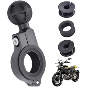 MEVRONISSHOP-Adaptateur de Base en Aluminium avec Rotation 360&deg; pour Guidon de 22mm &agrave; 32mm - Compatible avec Montages de T&eacute;l&eacute;phone RAM/Bike avec Douilles &agrave; Boule de 1 Pouce&iquest;Rotation &Agrave; 360&deg; pour Un Co - Neuf