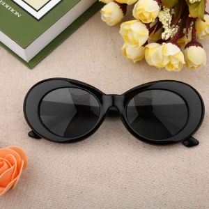 Lunettes De Soleil Anti-Uv Pour Femmes Et Hommes, Rondes, Elegantes, Design Tendance, Noires Et Grises - Neuf