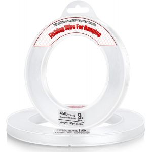 Kyaoayo-Fil De Pêche Transparent À Suspendre 170 Mètres De Long En Nylon De 05 Mm Supporte 204 Kg Ligne De Pêche Invisible Pour Guirlande De Ballons Décorations À Suspendre Perles Et Travaux Manuels - Neuf