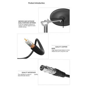 Nouvelle antenne TV extérieure amplifiée Antenne numérique HDTV - Neuf