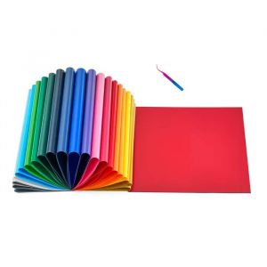 Lot De 30 Feuilles De Vinyle Thermocollant 30,48x30,48 Cm-Duoku-Flex Multicolore Facile &Agrave; D&eacute;couper Et D&eacute;sherber-Avec Accessoires - Neuf