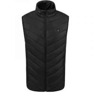 Gilet Chauffant 3 Niveaux Polyester Noir M &Agrave; 2xl 75x46x4cm - Neuf