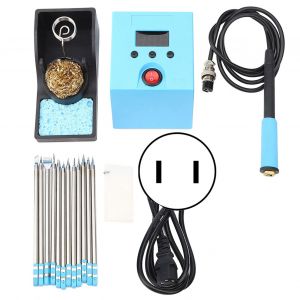 XYONG Station de soudage 120 W a temperature constante + fer a souder electrique reglable avec 12 tetes de fer, prise US 110 V - Neuf