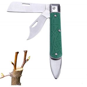 Couteau de Greffage,Couteau de Greffage Pliant,Couteau Pliable Greffe D'élagage,Horticultural Knife,Couteau Greffe Lame Double,Couteau de Jardinage de Greffage - Neuf