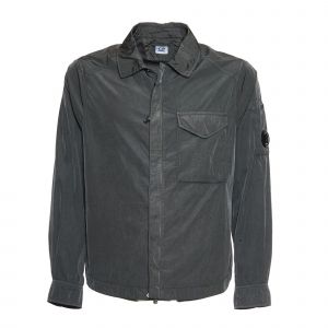 Chemise À Zip Intégral C.P. Company Chrome-R En Perle Fumée - Neuf