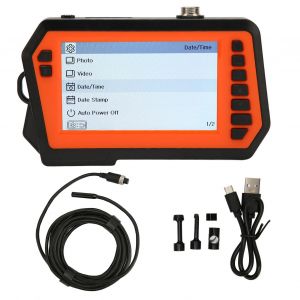 Endoscope industriel etanche IP68, ecran HD 4,3 pouces, 1080p, 2600 mah, camera d'inspection endoscopique avec 6 LED - Neuf