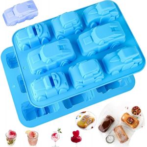 Moule En Silicone,Moules &Agrave; Bonbons Et &Agrave; Chocolat,Moules En Forme De Voiture 3d Moule &Agrave; Savon Moule De Cuisson Pour Gel&eacute;e De Bricolage,Biscuits,Bonbons,G&acirc;teau Au Fromage,Muffin - Neuf