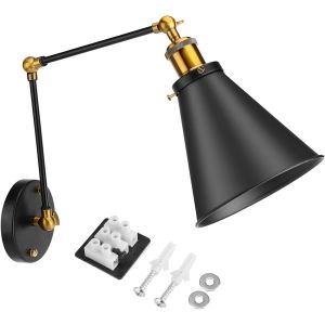 Ulteronixshop-Applique Murale &Agrave; Bras Oscillant, Applique Murale De Loft Industriel Vintage R&eacute;glable, Industrielle Vintage Murale Extensible &Agrave; Long Bras R&eacute;tro Pour Entrep&ocirc;t, Galeries, Porte De Cuisine - Neuf