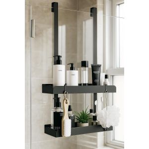 SUBZONAL-Etagere Douche &agrave; Suspendre 55,5cm Rangement &Eacute;tag&egrave;re Douche A Suspendre Porte - Neuf