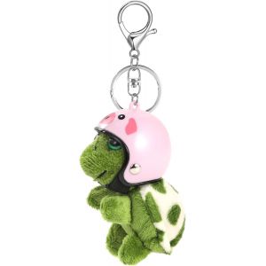 Kalanka-Mignon Porte Cl&eacute;s Peluche Douce Tortue Pendentif Porte Cl&eacute;s Personnalis&eacute; Voiture Porte Cl&eacute; Sac &Agrave; Dos Sac &Agrave; Main Charmes Cadeau Pour Femmes Et Filles - Neuf