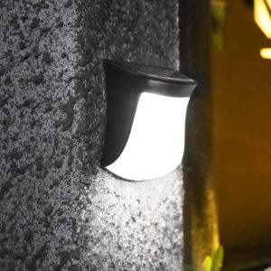 Applique Murale Solaire &Eacute;tanche Ip65 Pour Jardin Ext&eacute;rieur, Terrasse, Cour Et Mur - Neuf