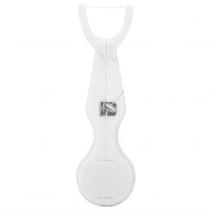 Porte-Fil Dentaire Portable Pour Soins Bucco-Dentaires, Nettoyage En Profondeur, Elimination Des Taches, 30 M (Blanc) - Neuf