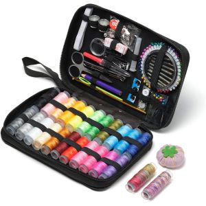 Yemaesre-Kitde Couture, Accessoires Pour Coudre 178 Pièces, Set De Couture Pour Débutants, 24 Bobines De Fil, Boîte À Couture Complete, Coffret, Aiguilles, Boutons, Réparation De Vêtements - Neuf