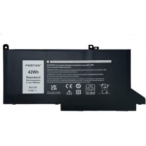 42Wh DJ1J0 Batterie Compatible avec Dell Latitude 12 7280 7290 E7280 E7290 13 7380 7390 E7380 E7390 14 7480 7490 E7480 E7490 Series Notebook 451-BBZL PGFX4 ONFOH Ordinateur PC Portable - Neuf