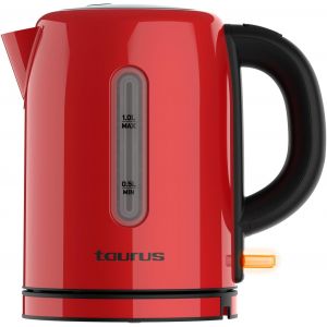 Ulteronixshop-Taurus - Bouilloire &eacute;lectrique vintage 2400W | 1L | Base 360&deg; | Arr&ecirc;t automatique | LED | Acier inox | Poign&eacute;e ergonomique | Indicateur d&iquest;eau | Design r&eacute;tro rouge - Neuf