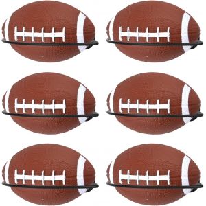 Acdsgd-6pcs Supports Muraux Ballon De Football, En M&eacute;tal Pr&eacute;sentoir &Agrave; Football Avec Vis Pour La D&eacute;coration De Chambre Le Rangement Garage Un Espace D&eacute;tente Ou Une Salle Sport &Agrave; Domicile - Neuf