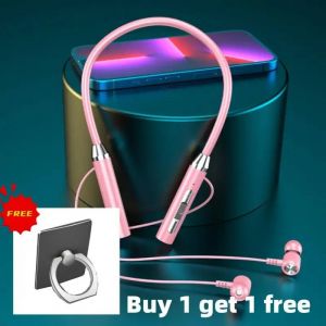 cou sans fil Bluetooth 5.2 &eacute;couteurs casque magn&eacute;tique &eacute;tanche &eacute;couteurs r&eacute;duction du bruit casque sport course YELLOW - Neuf