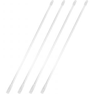4 ensembles Baguette de draperie Rideau Pull Tringle Baguette aveugle Persévérant vertical Trinle avec poignée à crochet - Neuf