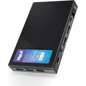 CHECARZHN--NO1-Quieter 4C Mini Pc Sans Ventilateur N100 8Gb 128Gb, Sans Os À L'Intérieur, Prend En Charge Plusieurs Systèmes D'Exploitation Linux Ubuntu Win11 Pro/Home - Neuf