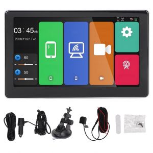 Camera embarquee 4K avec ecran 7 pouces, double objectif, sans fil, CarPlay, sortie aUX, moniteur de stationnement, capteur G, pour voiture et camion T20 - Neuf