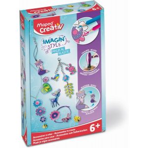 KALANKA-MAPED Creativ - Aqua'Art Danse - Activité Aquarelle pour Enfants - Coloriage aux Crayons Aquarellables + Pinceau à Eau sur Supports Métallisés - 3 Affiches à Colorier et Personnaliser - Dès 7 - Neuf