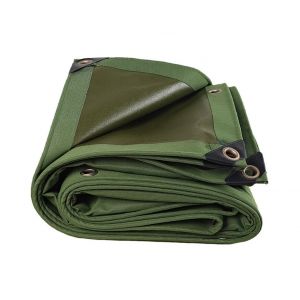 B&acirc;che en toile robuste 2 m x 2 m, imperm&eacute;able, anti-poussi&egrave;re et protection solaire - Neuf