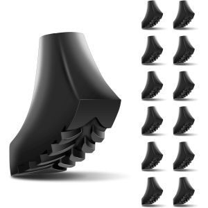 Patins De Marche Nordique 12 Pi&egrave;ces, Embout Universel Pour B&acirc;tons De Marche Courants, Patins Antid&eacute;rapants En Asphalte Pour Tous Les B&acirc;tons De Randonn&eacute;e - Neuf