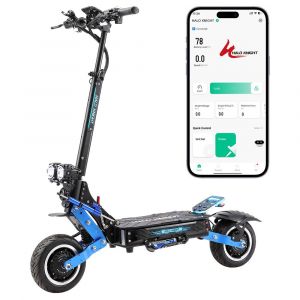 Halo Knight T108 Pro (Version 2025) Trottinette Électrique, Moteur 2 X 3 000 W, Batterie 60 V 38,4 Ah, Pneus 11 Pouces, Vitesse Maximale 95 Km/H, Autonomie 80 Km - Neuf
