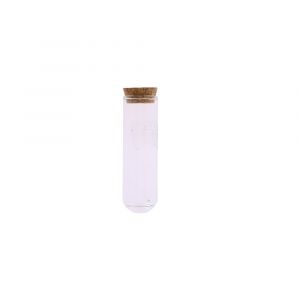 TUBE &Agrave; ESSAI ARRONDI VERRE BOUCHON LI&Egrave;GE 3X10CM - Neuf