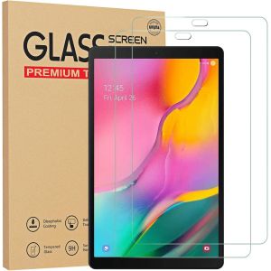KALANKA-Lot de 2 Verre Tremp&eacute; pour Samsung Galaxy Tab A 10.1 2019 (SM-T510 / SM-T515), Protection &eacute;cran pour Samsung Galaxy Tab A 2019 10.1 Pouces T510/SM-T515, 9H, Haute sensible, Sans Bulles - Neuf