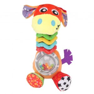 Hochet Clochette Pour Bebe, Girafe, Peluche Douce, Jouet De Developpement, Anneau De Dentition Pour Nouveau-Ne, Cadeau Pour Bebe - Neuf