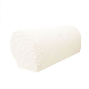 Hjlian Lot De 2 Housses De Protection Anti-Poussiere Pour Accoudoirs De Chaise, Fauteuil, Canape, Fauteuil Inclinable (Beige) - Neuf