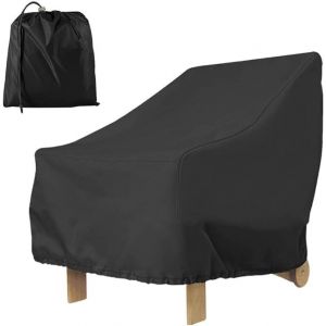 Housse De Chaise De Jardin Imperméable En Polyester 420d, Empilable, Coupe-Vent, Anti-Uv, Pour Jardin, Pelouse, 80 X 85 X 91 Cm - Neuf