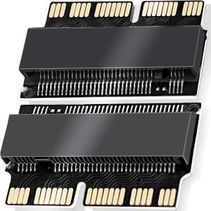 Carte Adaptateur De Disque Dur Pour Convertisseur D'Adaptateur Ssd &Agrave; Nvme Pour Macbook 2013-2017 2014 2015, Remplacement Ssd M.2 Pci-E Nvme, 2 Pi&egrave;ces[Z4369] - Neuf