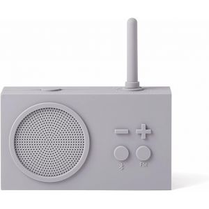 Tykho 3 Enceinte Bluetooth Portable Et Poste Radio Fm, Etanche Avec Batterie Rechargeable - Gris[Z193] - Neuf