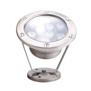 HJLIAN Projecteur LED sous-marin RVB pour fontaine d'exterieur, etanche et colore, 9 W - Neuf